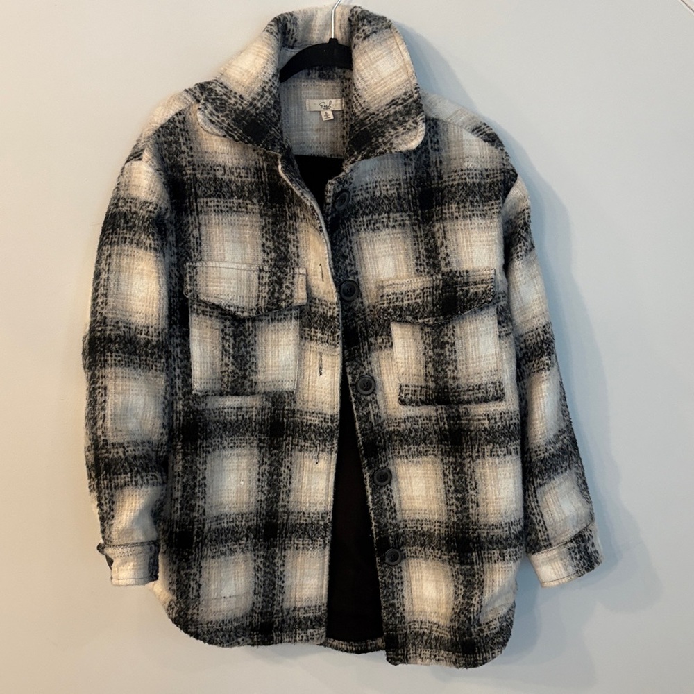 C.P. Company Black and White Checkered Jacket